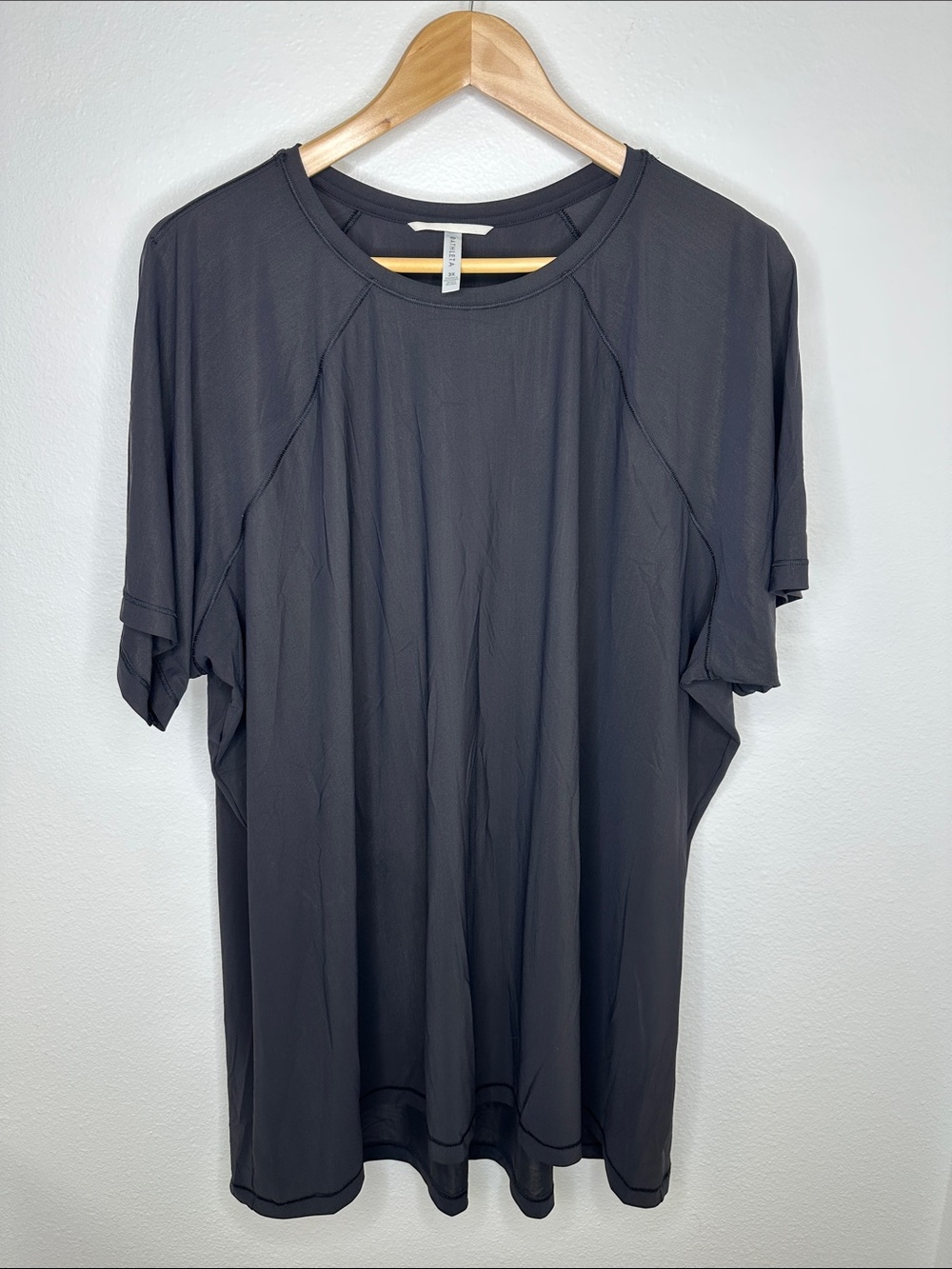 Athleta 3X Black Ultimate Tee, Relaxed, Longer Length, Lightweight, Quick Dry